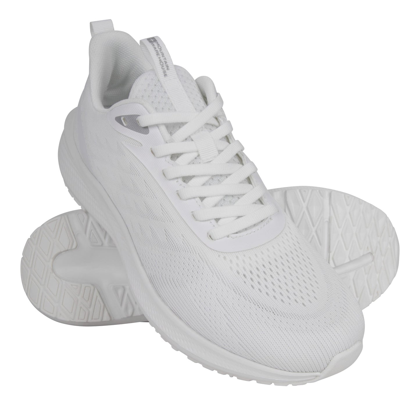 White - Close up - Mountain Warehouse Womens-Ladies Nimble Lightweight Active Trainers