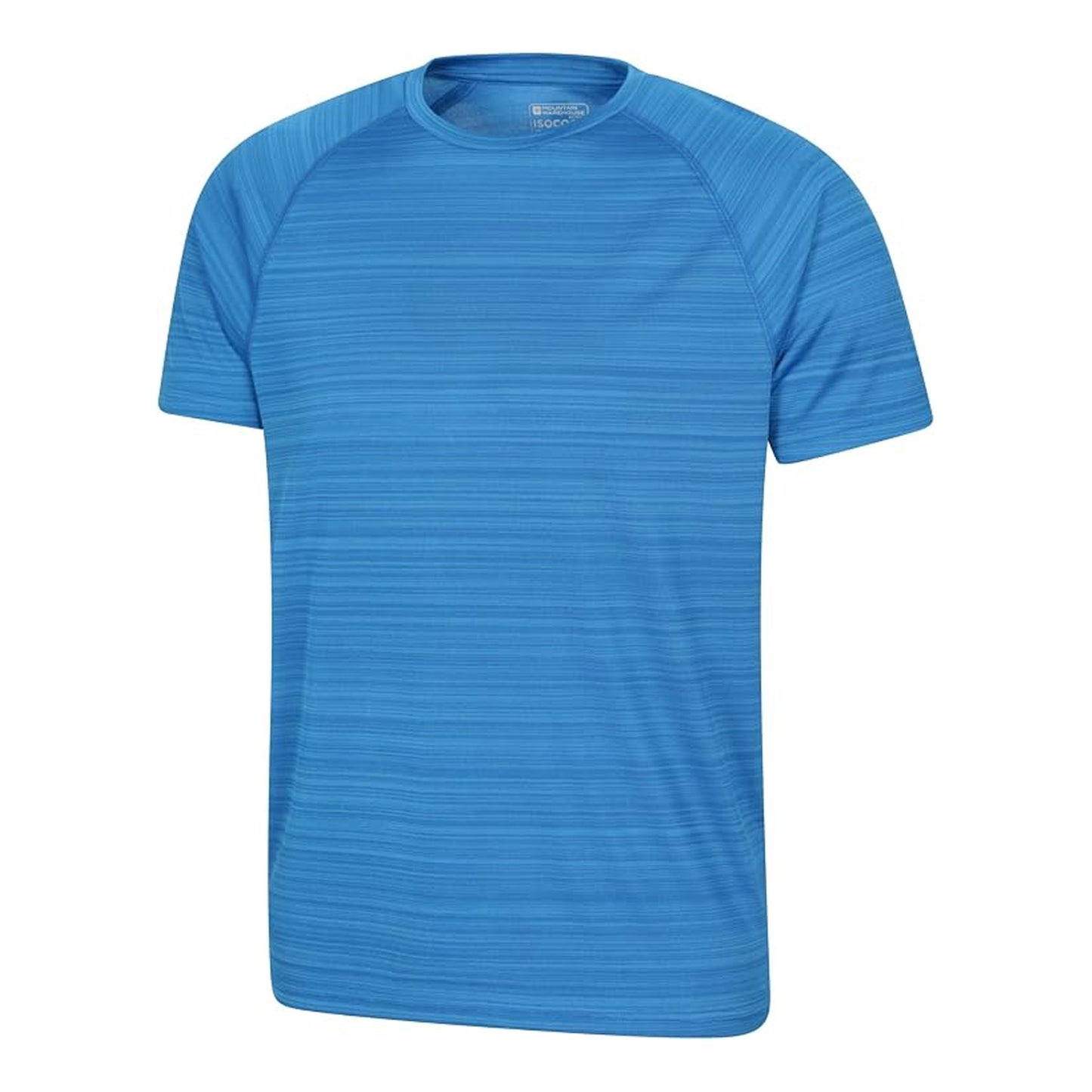 Bright Blue - Side - Mountain Warehouse Unisex Adult Stripe IsoCool T-Shirt