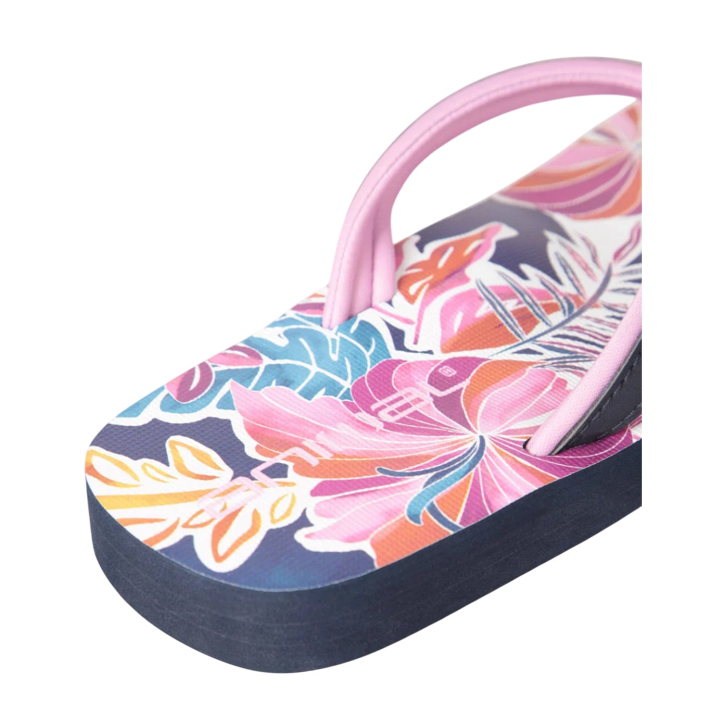 Dusky Purple - Pack Shot - Animal Womens-Ladies Swish Flowers Flip Flops