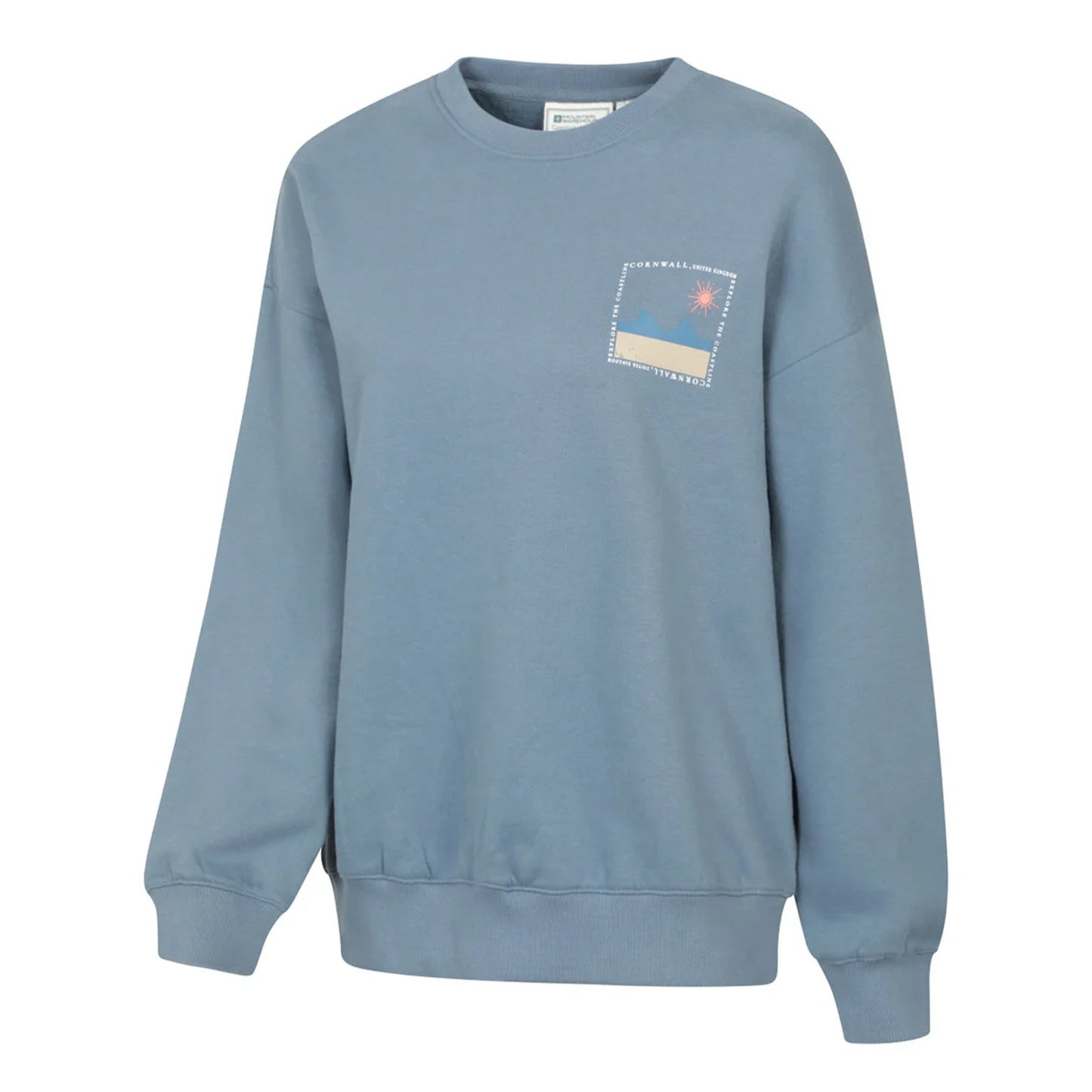 Blue - Side - Mountain Warehouse Womens-Ladies Tidal Wave Relaxed Fit Sweatshirt