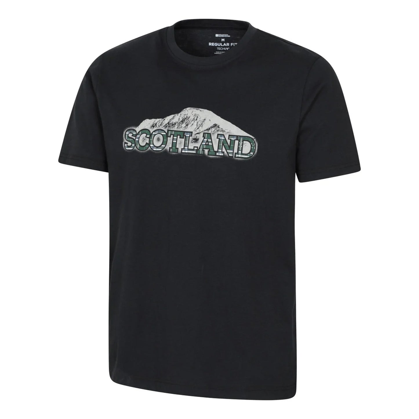 Black - Side - Mountain Warehouse Mens Scotland Short-Sleeved T-Shirt