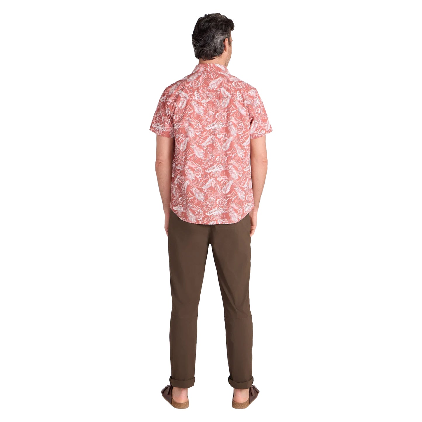 Rust - Lifestyle - Mountain Warehouse Mens Tropical Leaves Short-Sleeved Shirt