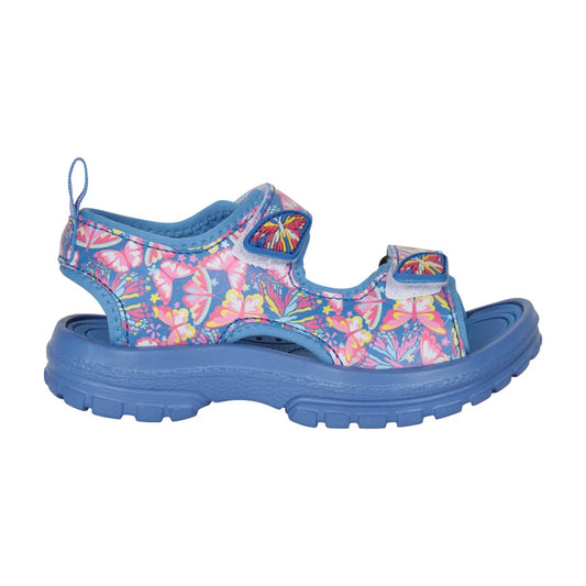 Dark Blue - Front - Mountain Warehouse Childrens-Kids Sand Butterflies Sandals
