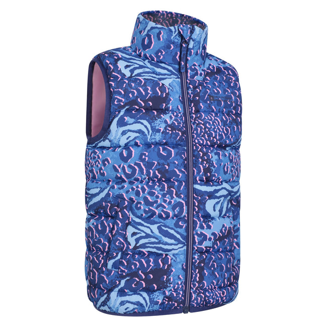 Purple - Lifestyle - Mountain Warehouse Childrens-Kids Rocko Animal Print Padded Gilet