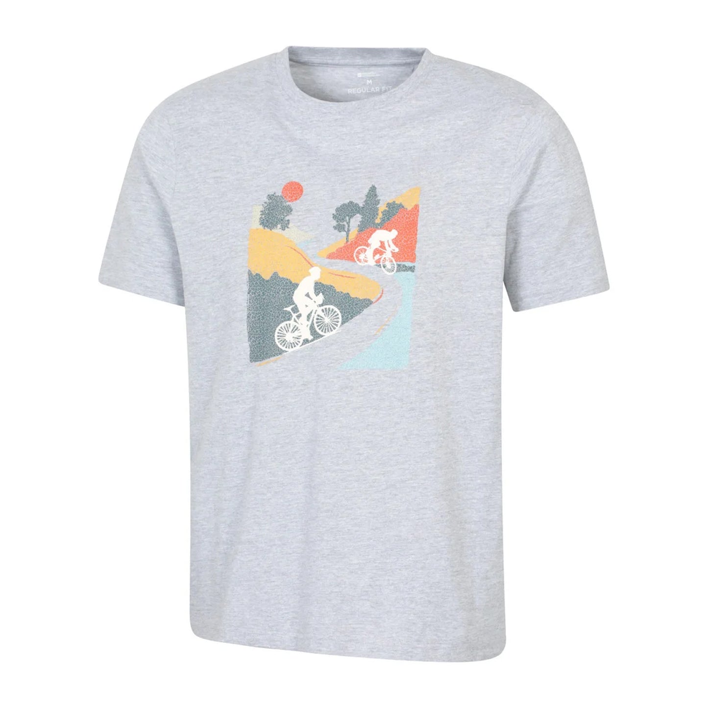 Alloy Grey - Side - Mountain Warehouse Unisex Adult Mountain Bike Cotton T-Shirt