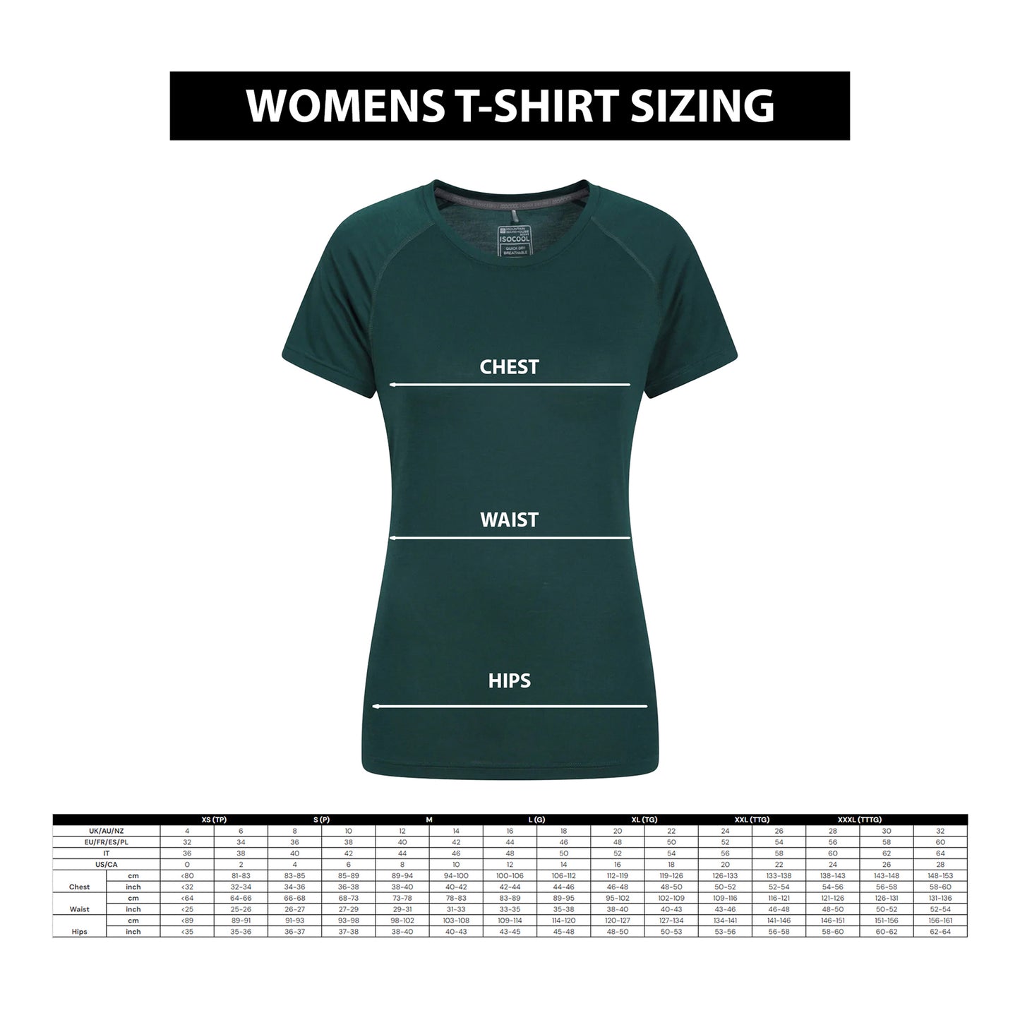 Dark Blue - Pack Shot - Mountain Warehouse Womens-Ladies Keswick Chest Print T-Shirt