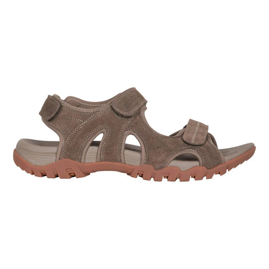 Brown - Front - Mountain Warehouse Mens Rock Suede Walking Sandals