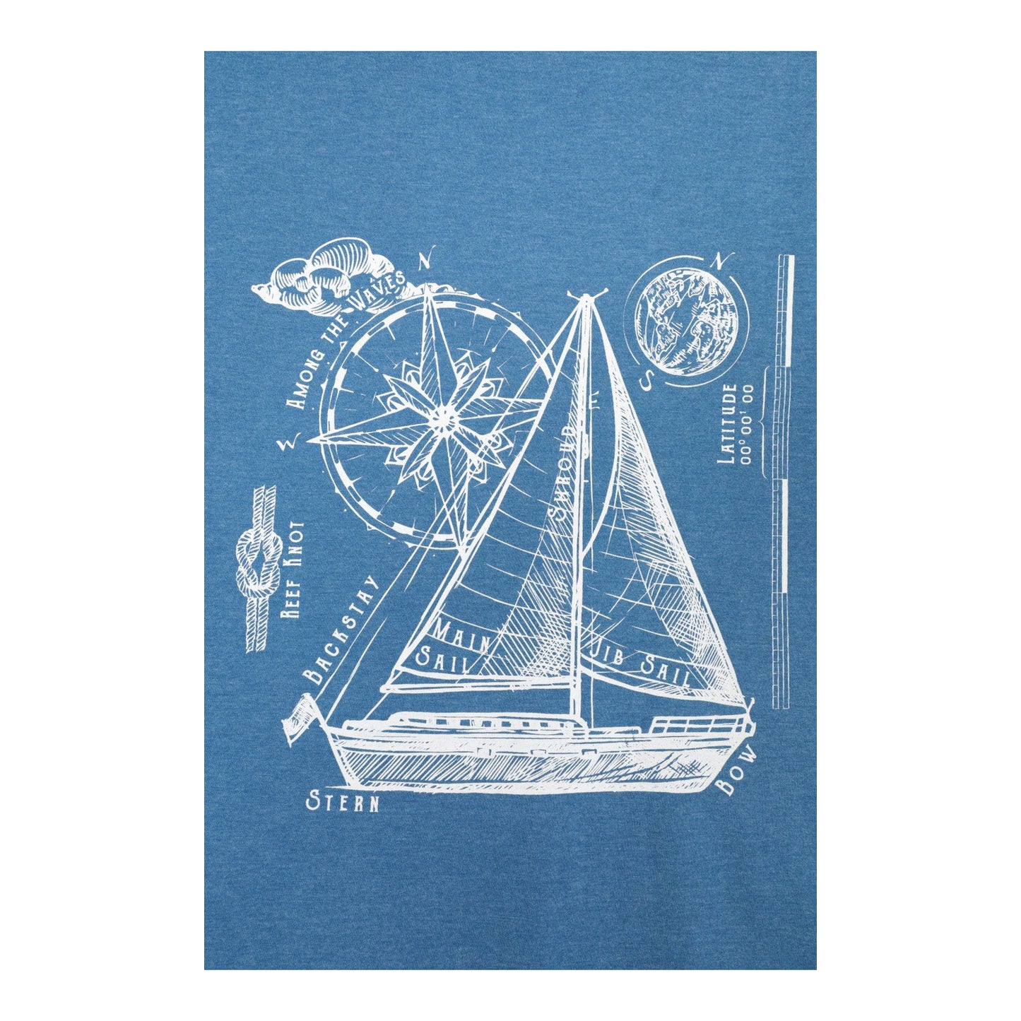Bright Blue - Lifestyle - Mountain Warehouse Mens Sailboat T-Shirt