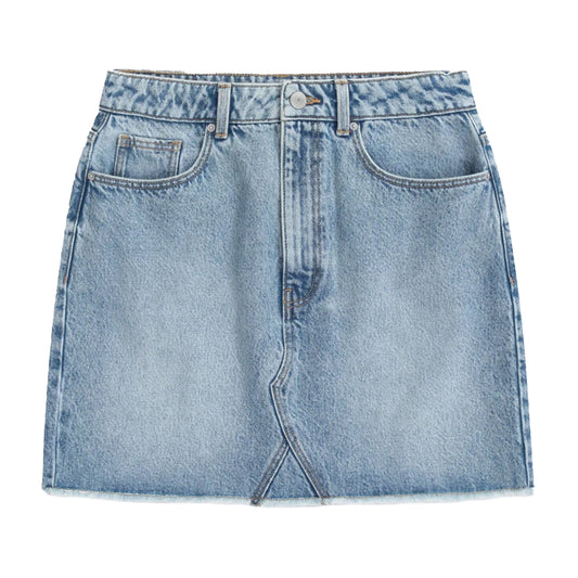 Blue - Front - Animal Womens-Ladies Kate Denim Mini Skirt