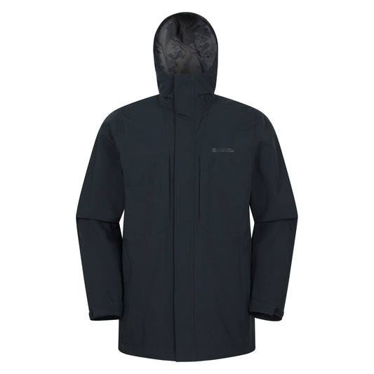 Navy - Front - Mountain Warehouse Mens Ridge Waterproof Jacket