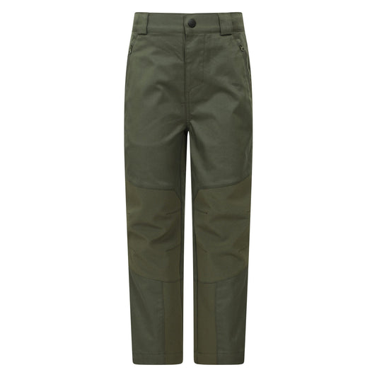 Khaki Green - Front - Mountain Warehouse Childrens-Kids Jungle Trekking Trousers