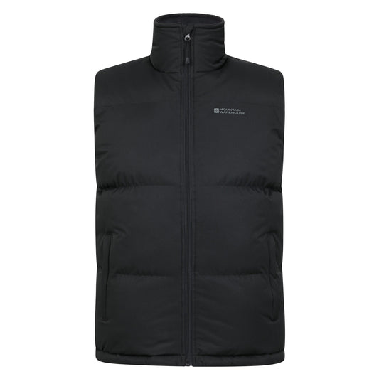 Black - Front - Mountain Warehouse Mens Rock Padded Gilet