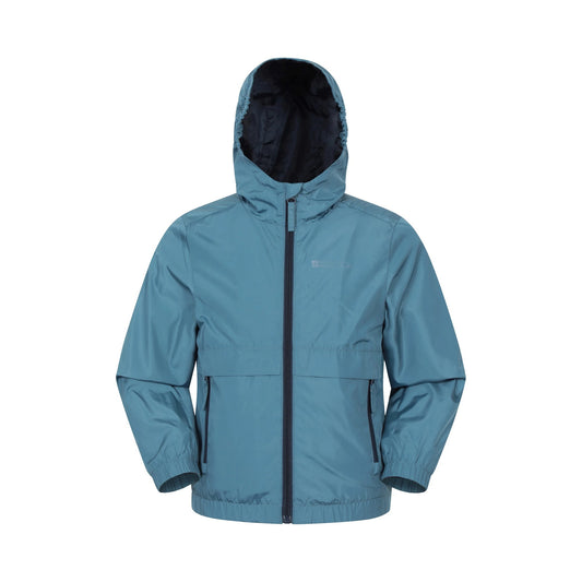 Blue - Front - Mountain Warehouse Childrens-Kids Whisper Water Resistant Jacket