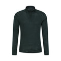 Dark Green - Front - Mountain Warehouse Mens Merino II Base Layer Top