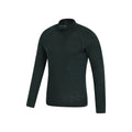 Dark Green - Side - Mountain Warehouse Mens Merino II Base Layer Top