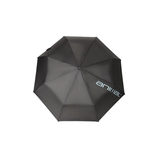 Black - Front - Animal Mini Automatic Folding Umbrella