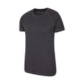 Grey - Side - Mountain Warehouse Mens Talus Round Neck Short-Sleeved Thermal Top