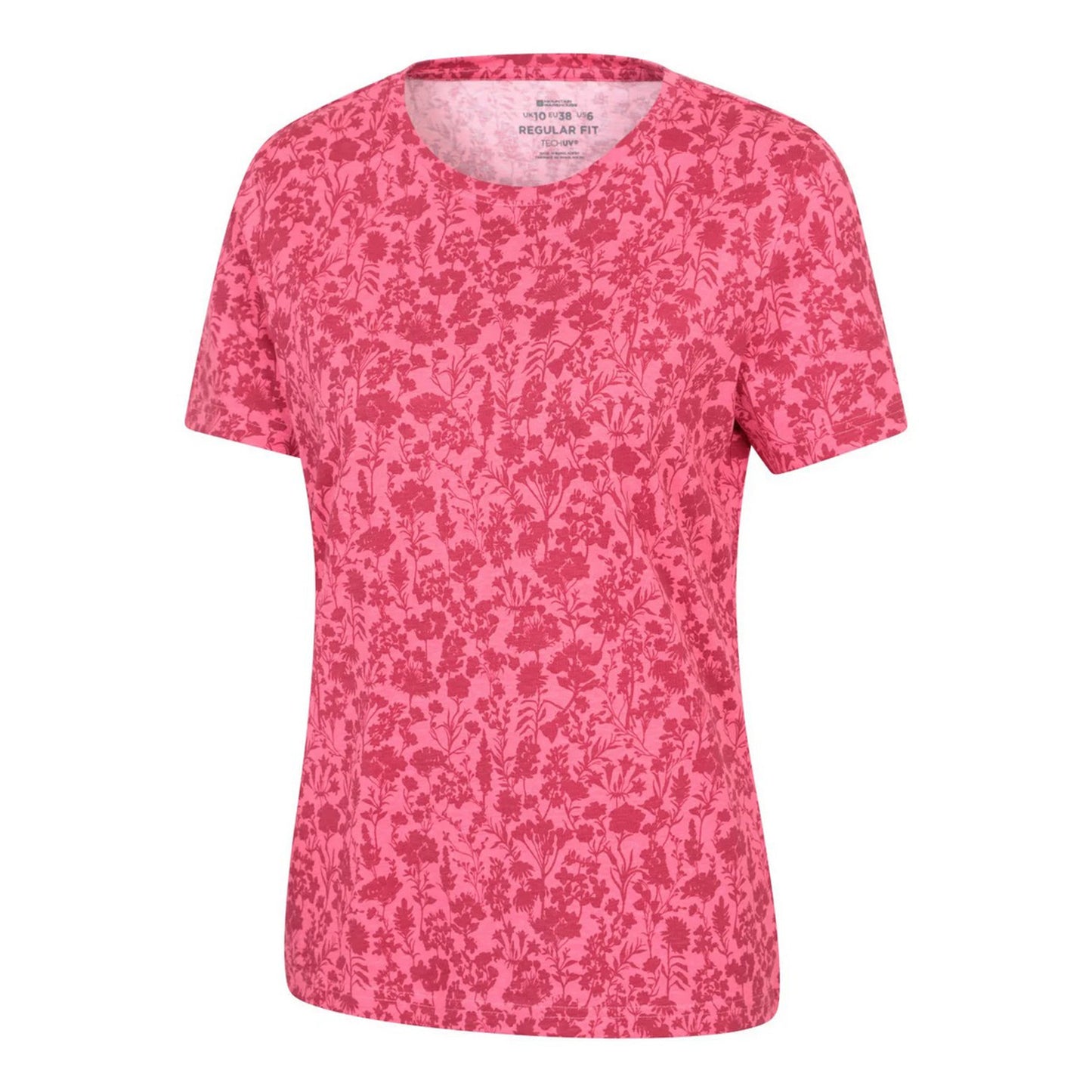 Pink - Side - Mountain Warehouse Womens-Ladies Floral T-Shirt