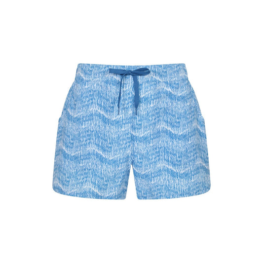 Blue - Front - Mountain Warehouse Womens-Ladies Patterned Stretch Boardshorts