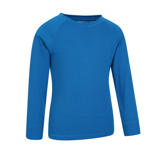 Cobalt - Back - Mountain Warehouse Childrens-Kids Talus Round Neck Base Layer Top
