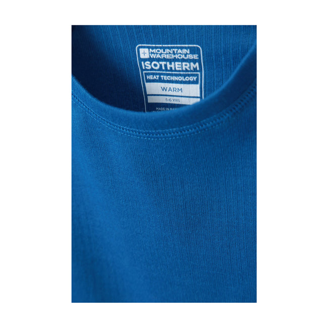 Cobalt - Lifestyle - Mountain Warehouse Childrens-Kids Talus Round Neck Base Layer Top