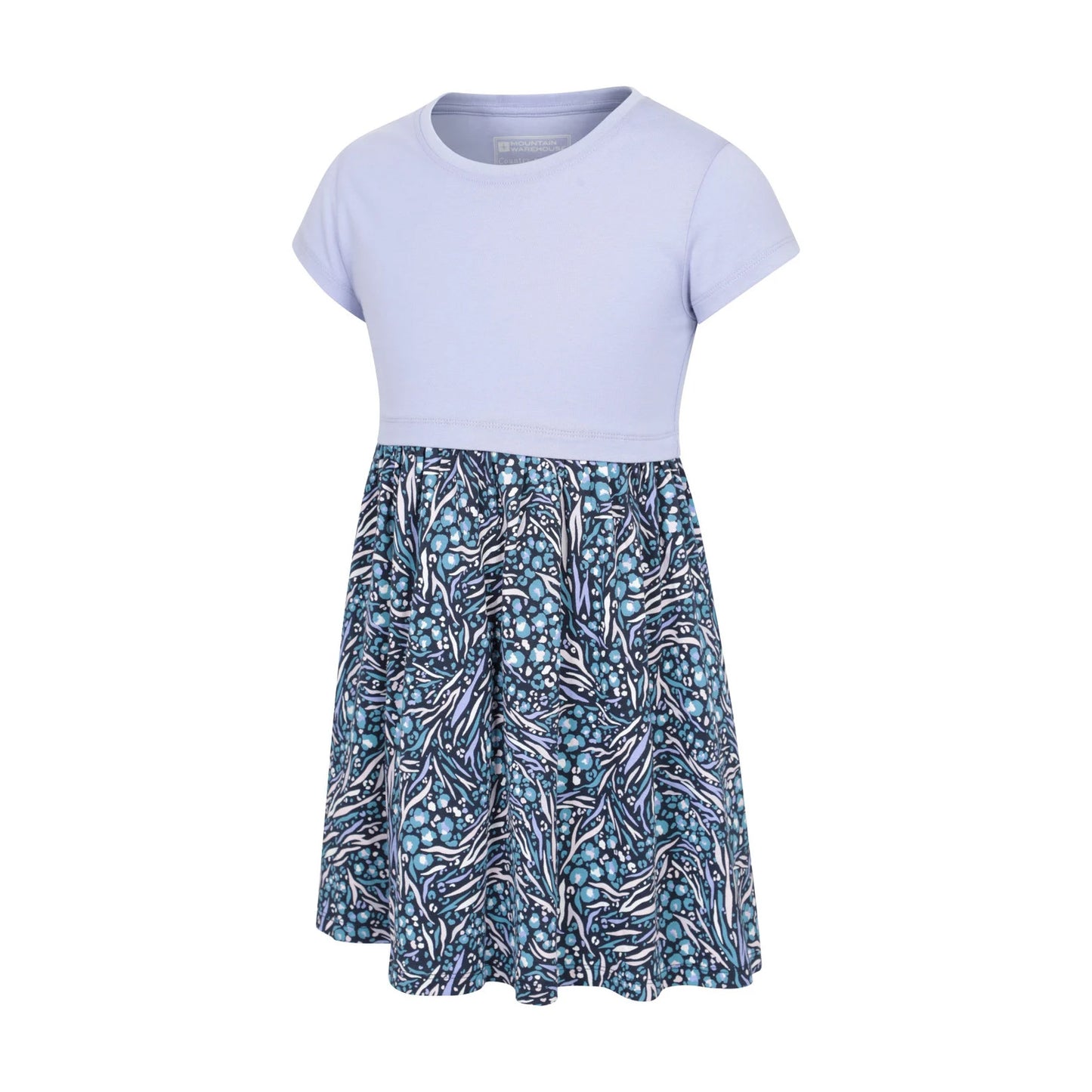Purple - Side - Mountain Warehouse Girls Petal Abstract Midi Dress