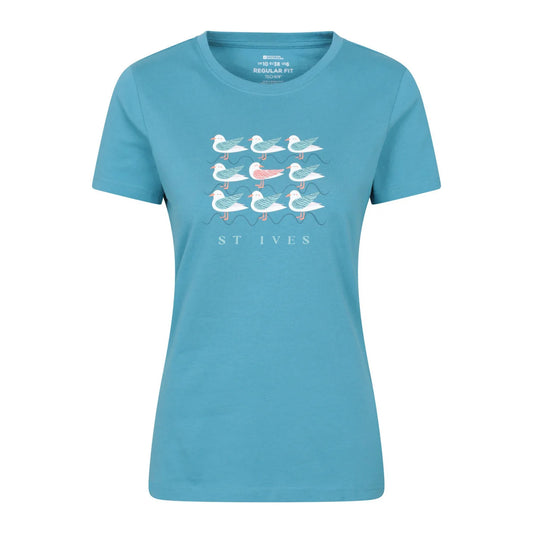 Bright Blue - Front - Mountain Warehouse Womens-Ladies St Ives T-Shirt