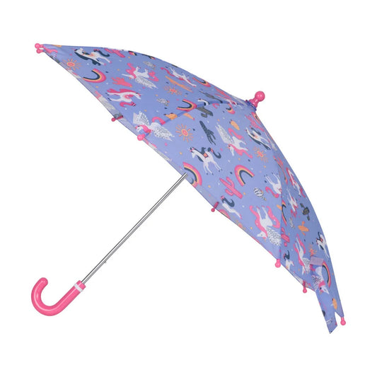 Lilac - Front - Mountain Warehouse Childrens-Kids Unicorn Folding Umbrella