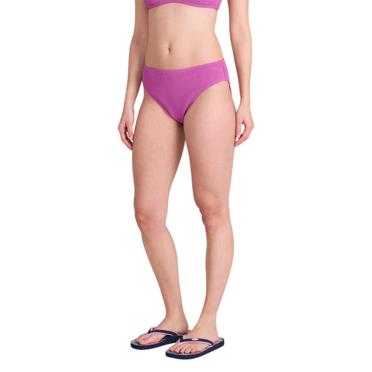 Purple - Front - Animal Womens-Ladies Skye Textured Bikini Bottoms
