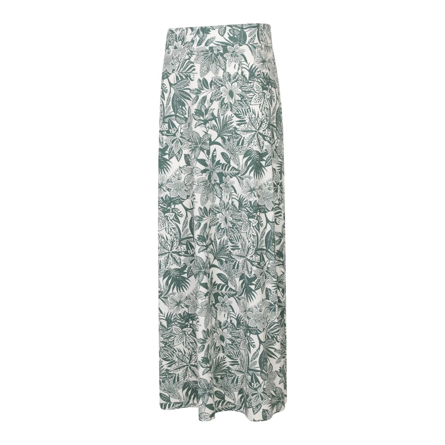 Green - Side - Mountain Warehouse Womens-Ladies Shore Jersey Cotton Blend Long Skirt