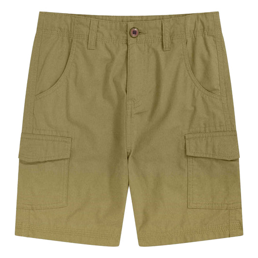 Khaki Green - Front - Animal Boys Atlantis Lightweight Cargo Shorts
