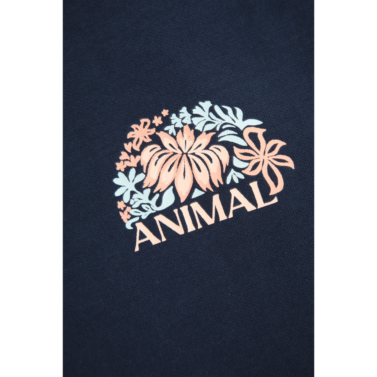 Indigo - Close up - Animal Womens-Ladies Kaya Floral Raglan Hoodie