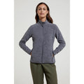 Charcoal - Front - Mountain Warehouse Womens-Ladies Snowdon II Melange Full Zip Fleece Jacket