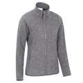 Charcoal - Side - Mountain Warehouse Womens-Ladies Snowdon II Melange Full Zip Fleece Jacket