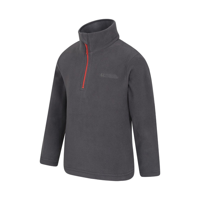 Grey - Back - Mountain Warehouse Childrens-Kids Camber Fleece (Pack of 2)