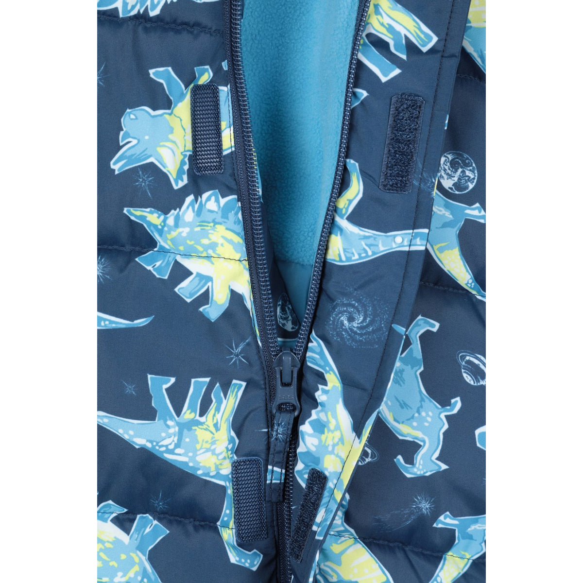 Blue - Lifestyle - Mountain Warehouse Toddler Frosty Dinosaur Padded Winter Snowsuit