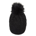 Black - Back - Mountain Warehouse Womens-Ladies Storm Waterproof Beanie