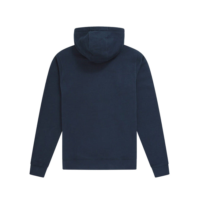 Navy - Back - Animal Mens Driver Logo Organic Hoodie