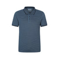 Dark Blue - Front - Mountain Warehouse Mens Dawnay Textured Pique Polo Shirt
