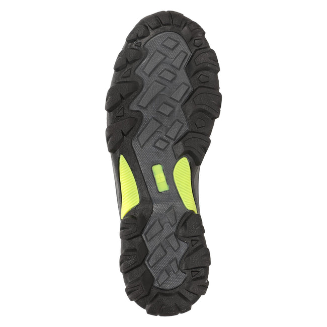 Lime - Pack Shot - Mountain Warehouse Childrens-Kids Softshell Walking Shoes
