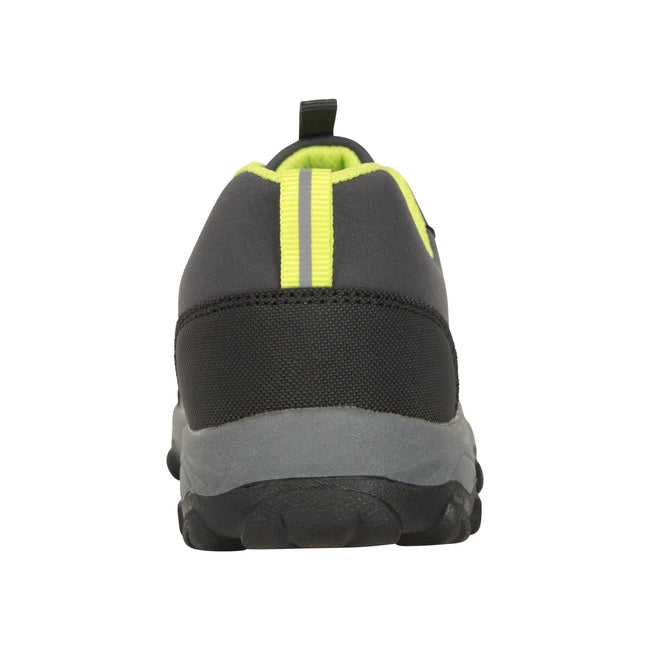 Lime - Back - Mountain Warehouse Childrens-Kids Softshell Walking Shoes