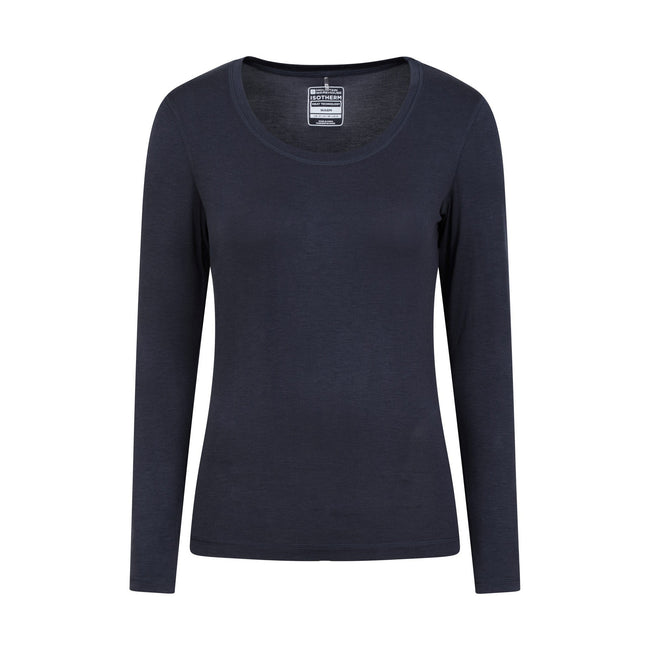 Navy - Front - Mountain Warehouse Womens-Ladies Keep The Heat II Thermal Top