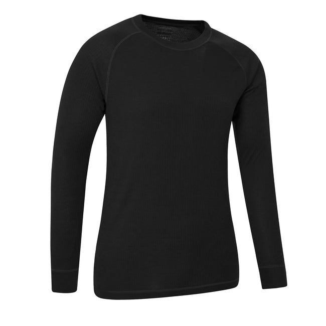 Black - Back - Mountain Warehouse Mens Talus Base Layer Top (Pack of 2)