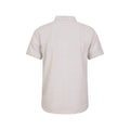 Light Beige - Back - Mountain Warehouse Mens Lowe Linen Blend Shirt