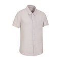 Light Beige - Lifestyle - Mountain Warehouse Mens Lowe Linen Blend Shirt