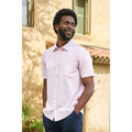 Dusky Purple - Front - Mountain Warehouse Mens Lowe Linen Blend Shirt