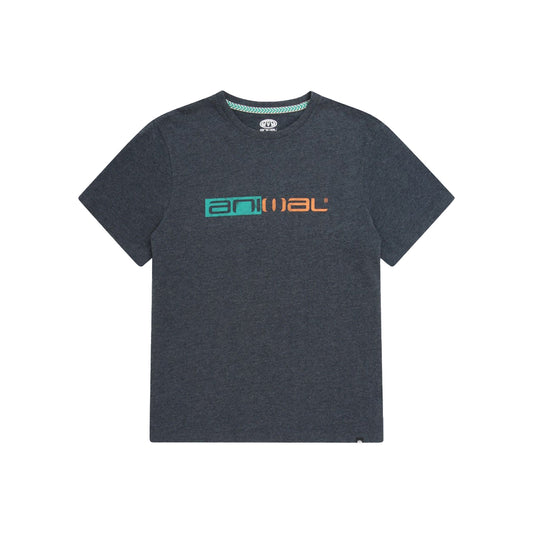 Navy - Front - Animal Mens Jacob Organic T-Shirt