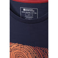 Navy - Pack Shot - Mountain Warehouse Mens Tidal Wave Organic Cotton T-Shirt