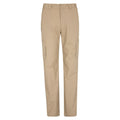 Dark Beige - Front - Mountain Warehouse Mens Trek II Trousers