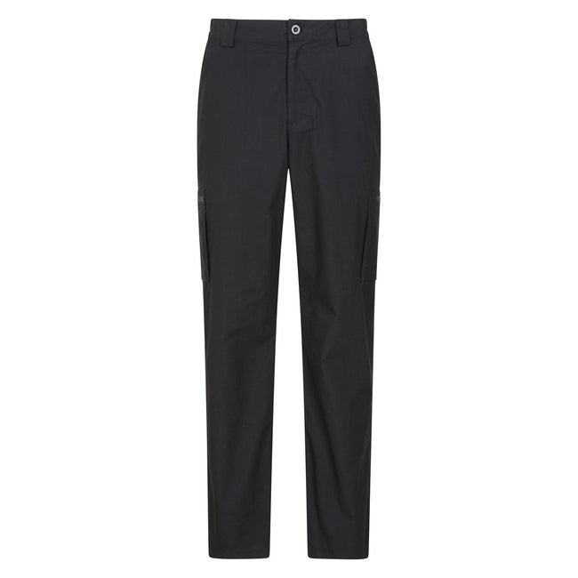 Jet Black - Front - Mountain Warehouse Mens Trek II Trousers